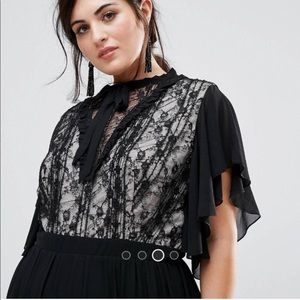 ASOS Curve Black Lace Dress